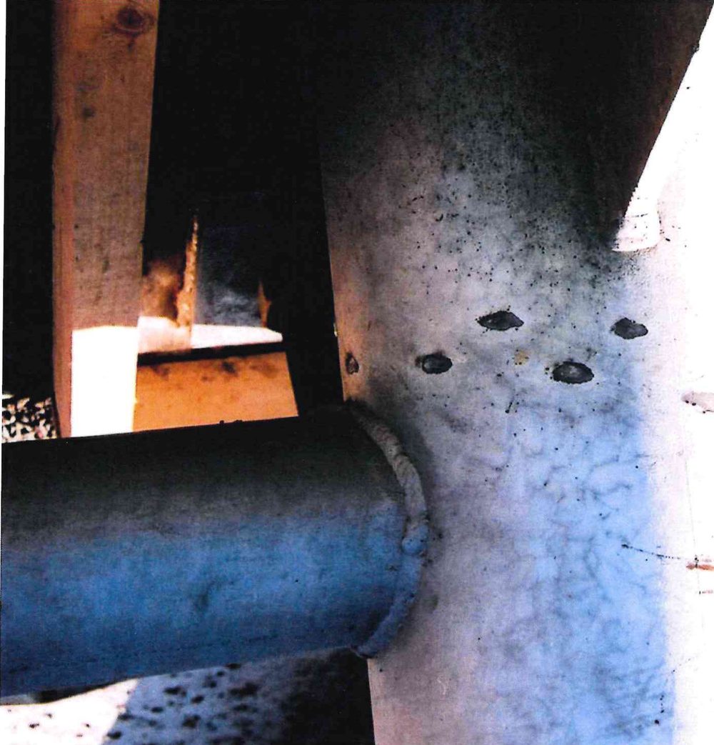 Chain Marks - example of unacceptable galvanized finish