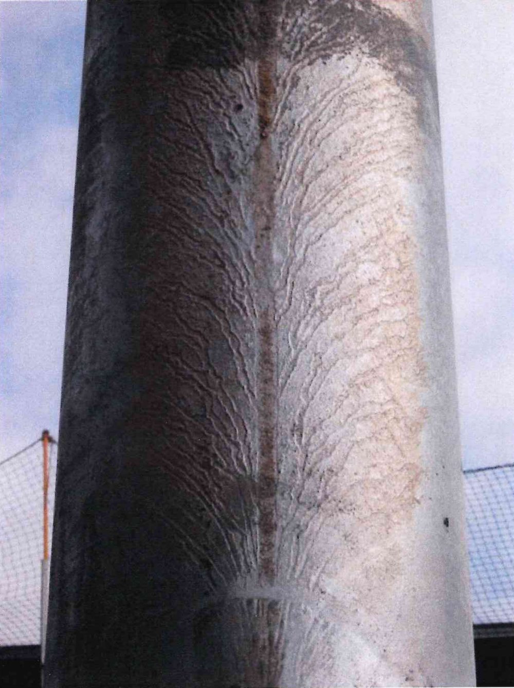 Snailing - example of acceptable galvanized finish