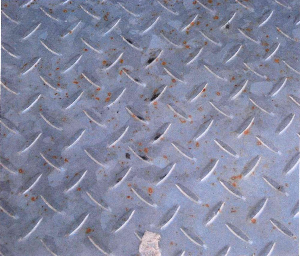 Swarve Staining - example of acceptable galvanized finish