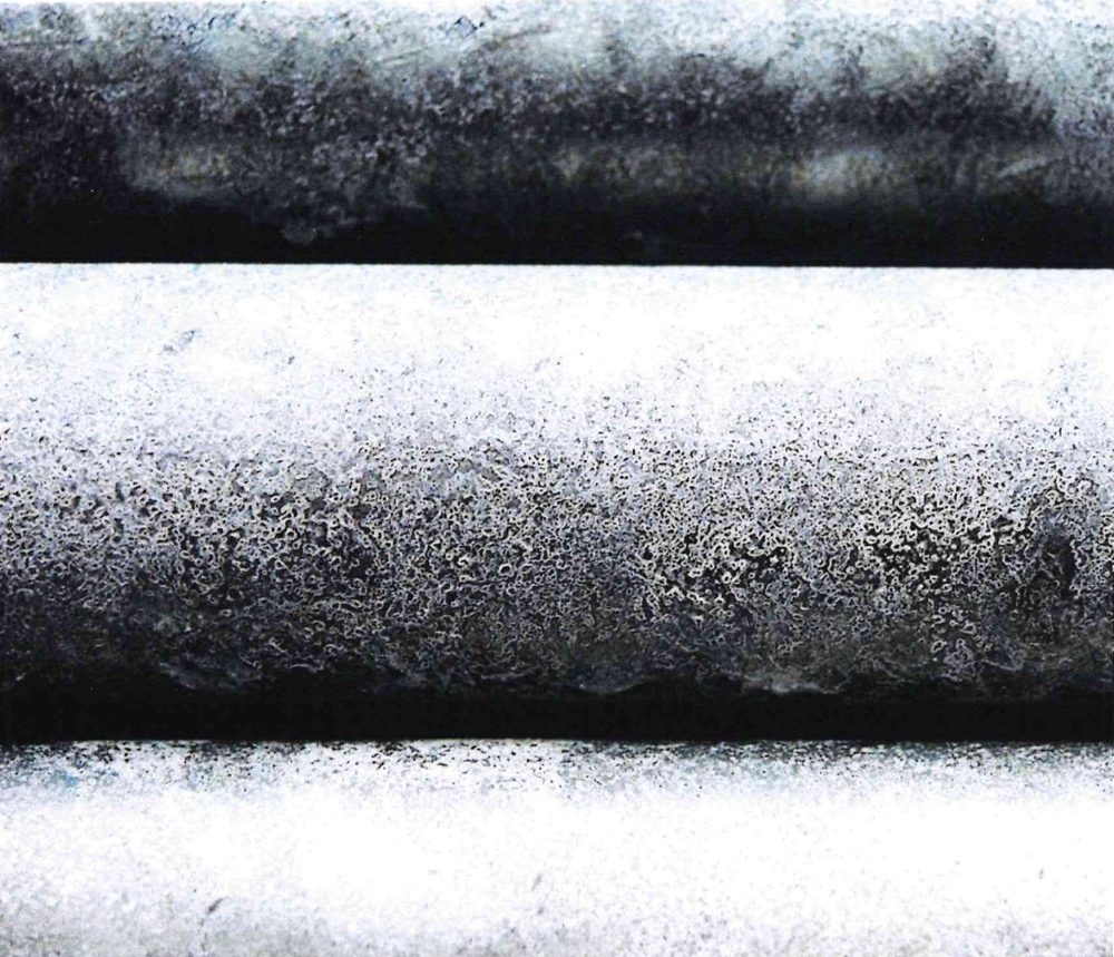 Wet Storage Stain - example of acceptable galvanized finish