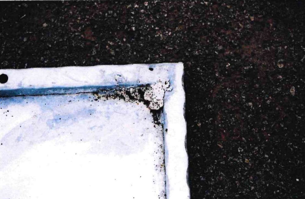 Zinc Ash - example of acceptable galvanized finish